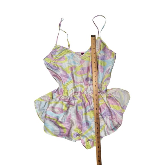Adore Me lounging‎ Romper multicolored Pastels size Small - Picture 3 of 7